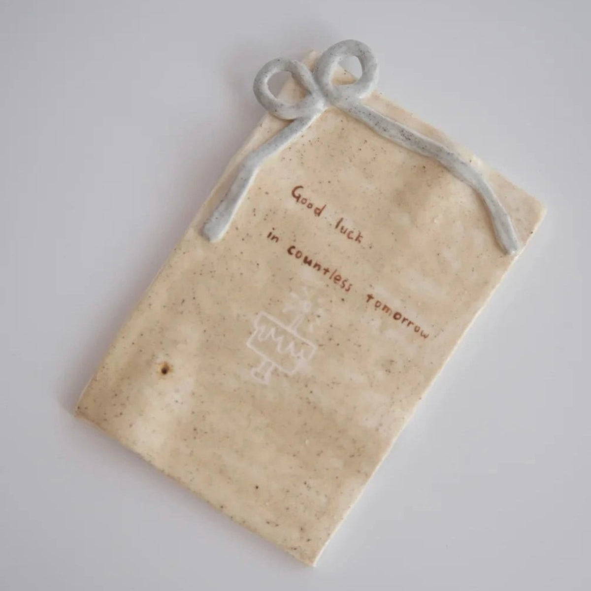 Handwritten Letter Ceramic Incense Holder - Metis Grace