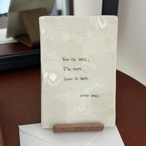 Handwritten Love Letter Ceramic Tray - Metis Grace