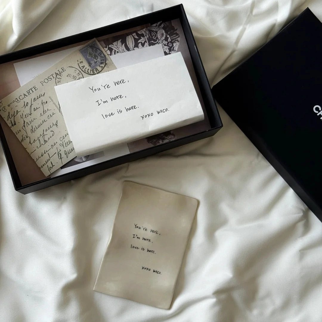 Handwritten Love Letter Ceramic Tray - Metis Grace