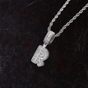 Hip Hop Iced Letter Pendant - S925 Sterling Silver - Metis Grace