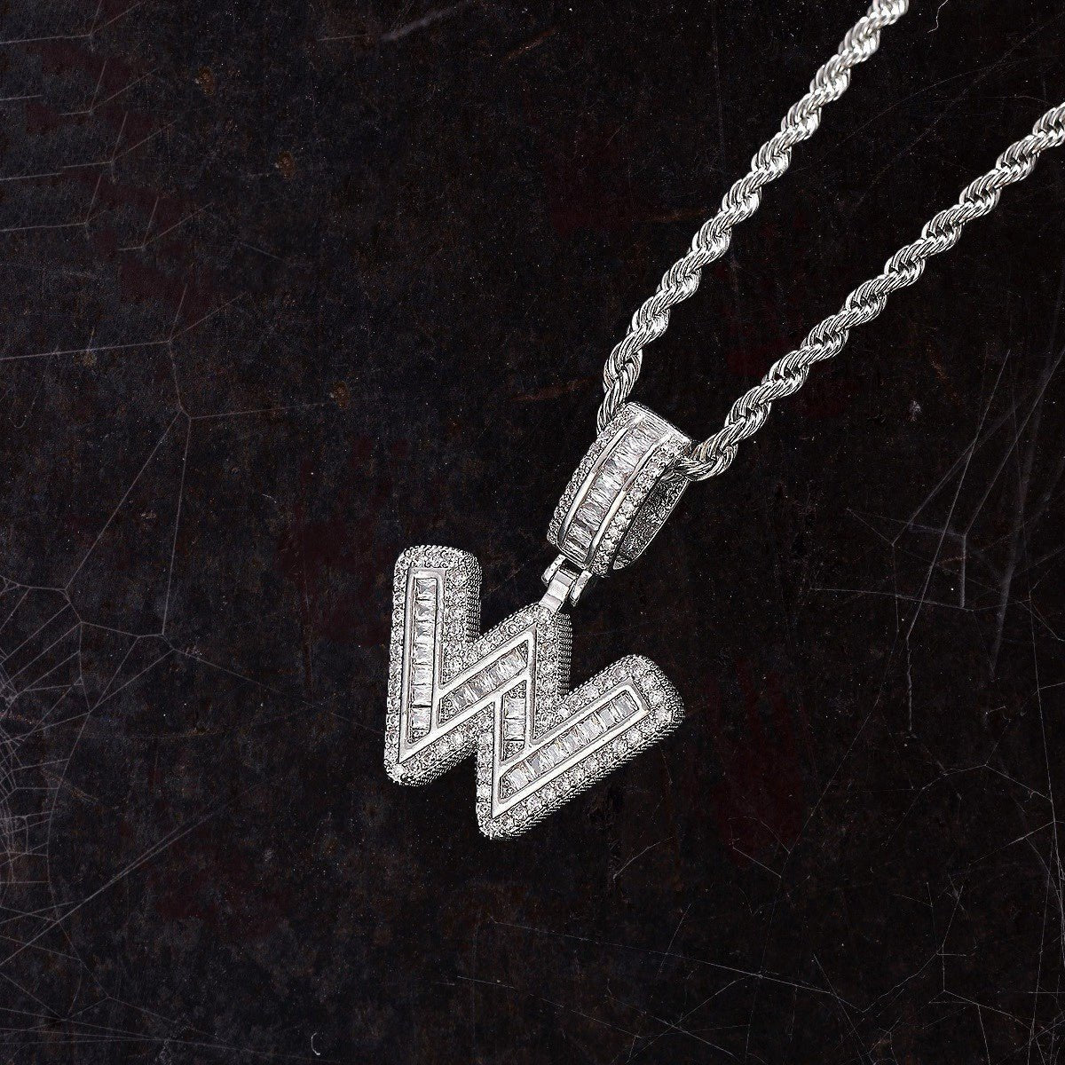 Hip Hop Iced Letter Pendant - S925 Sterling Silver – Metis Grace
