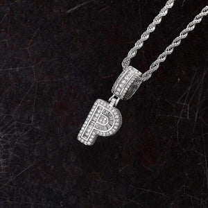 Hip Hop Iced Letter Pendant - S925 Sterling Silver - Metis Grace