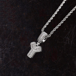 Hip Hop Iced Letter Pendant - S925 Sterling Silver - Metis Grace