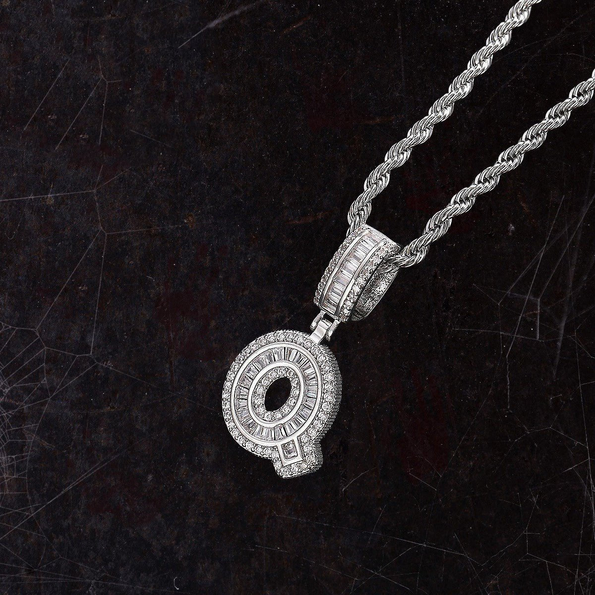 Hip Hop Iced Letter Pendant - S925 Sterling Silver - Metis Grace