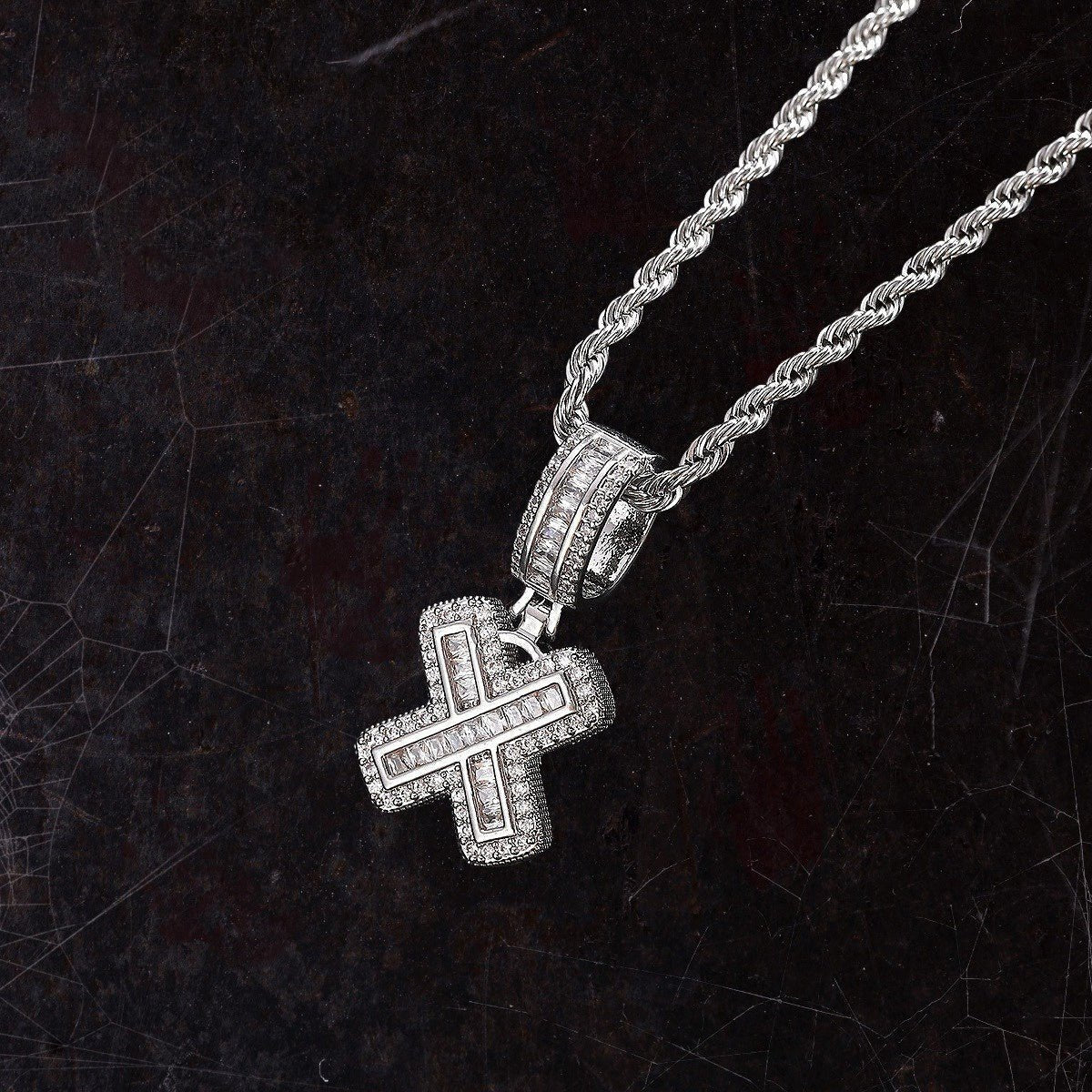 Hip Hop Iced Letter Pendant - S925 Sterling Silver - Metis Grace