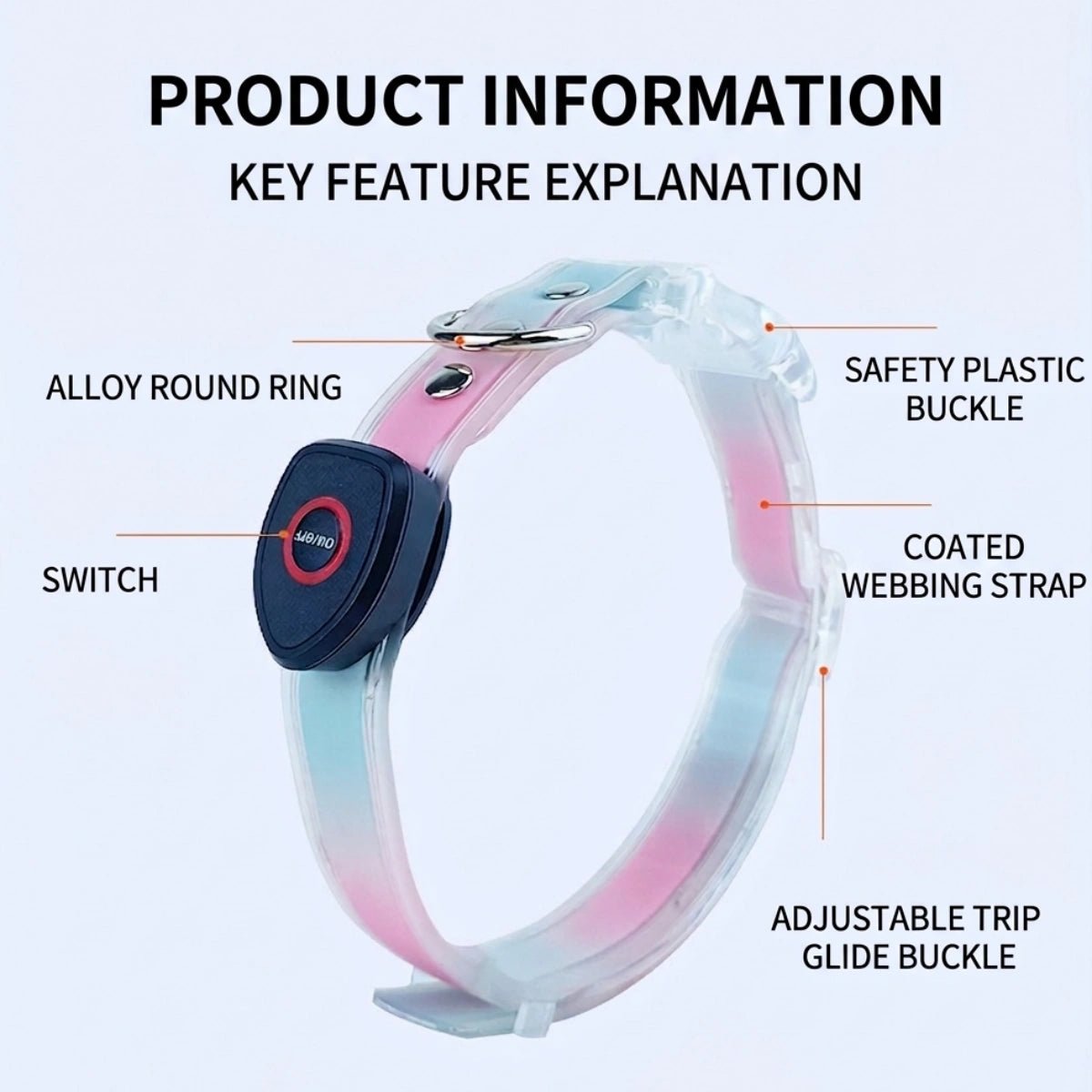 LED Collar and Leash Set (includes USB) (3pc set) - Metis Grace