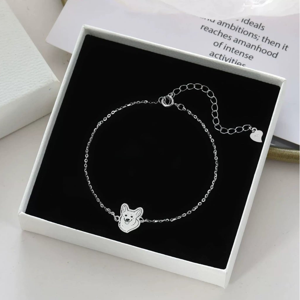 Personalized 925 Sterling Silver Pet Memorial Bracelet - Metis Grace