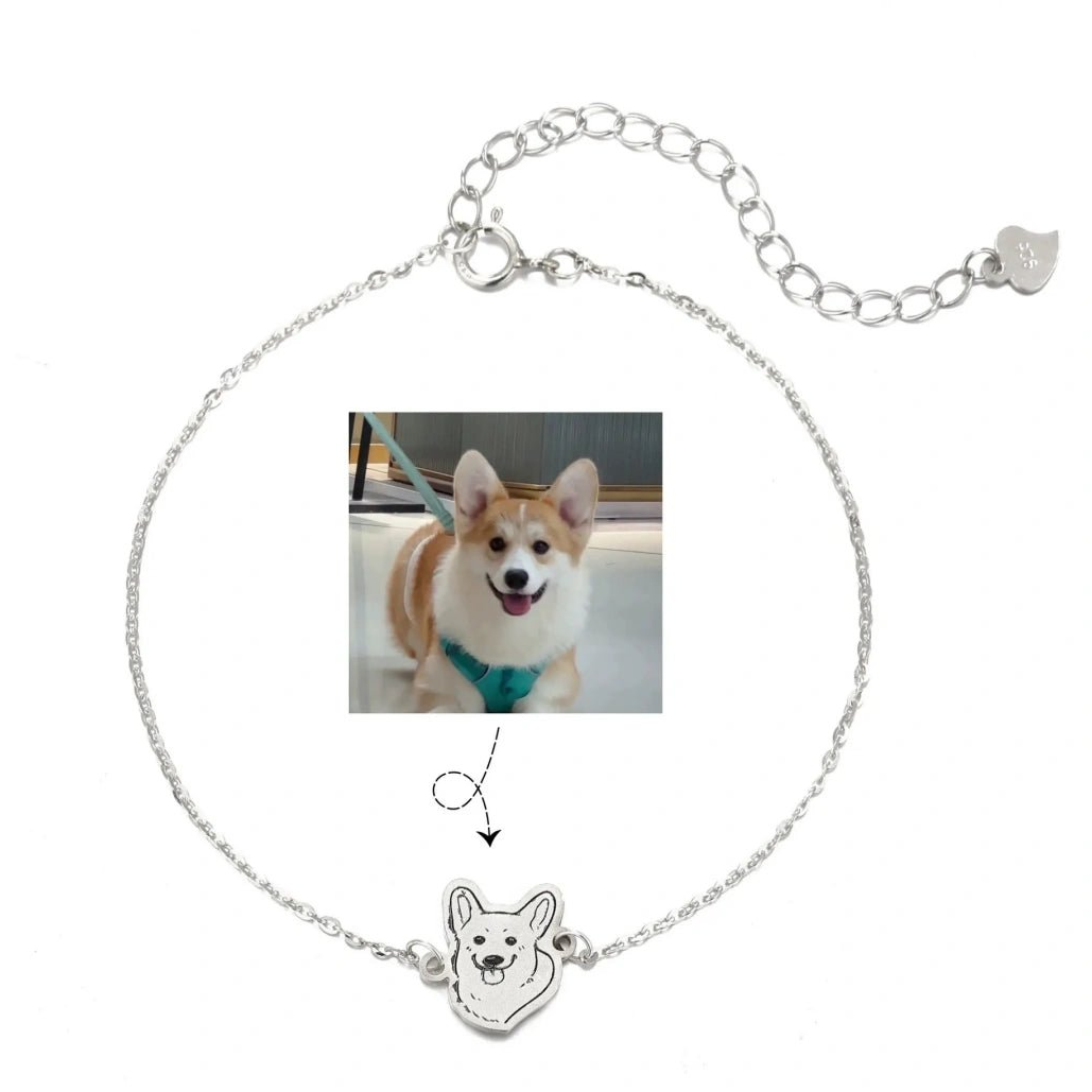 Personalized 925 Sterling Silver Pet Memorial Bracelet - Metis Grace