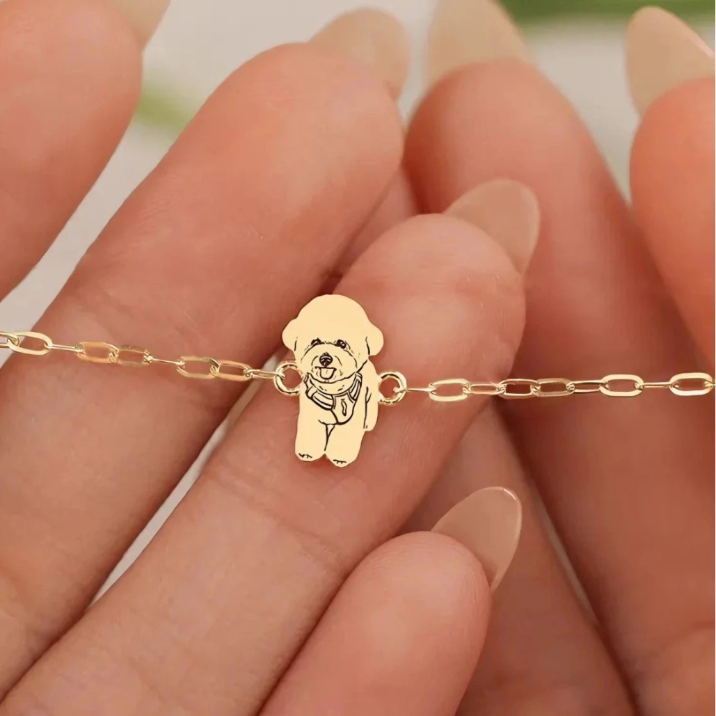 Personalized 925 Sterling Silver Pet Memorial Bracelet - Metis Grace