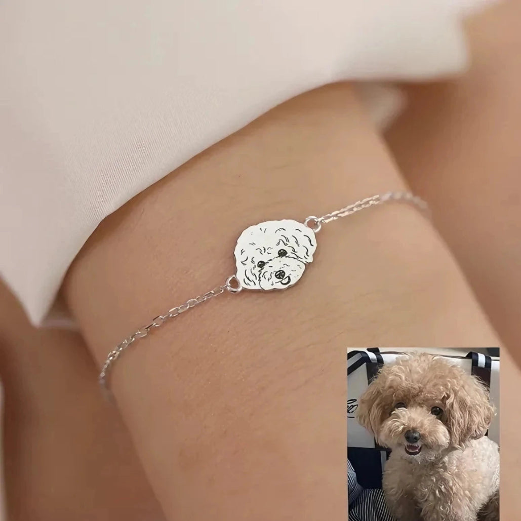 Personalized 925 Sterling Silver Pet Memorial Bracelet - Metis Grace