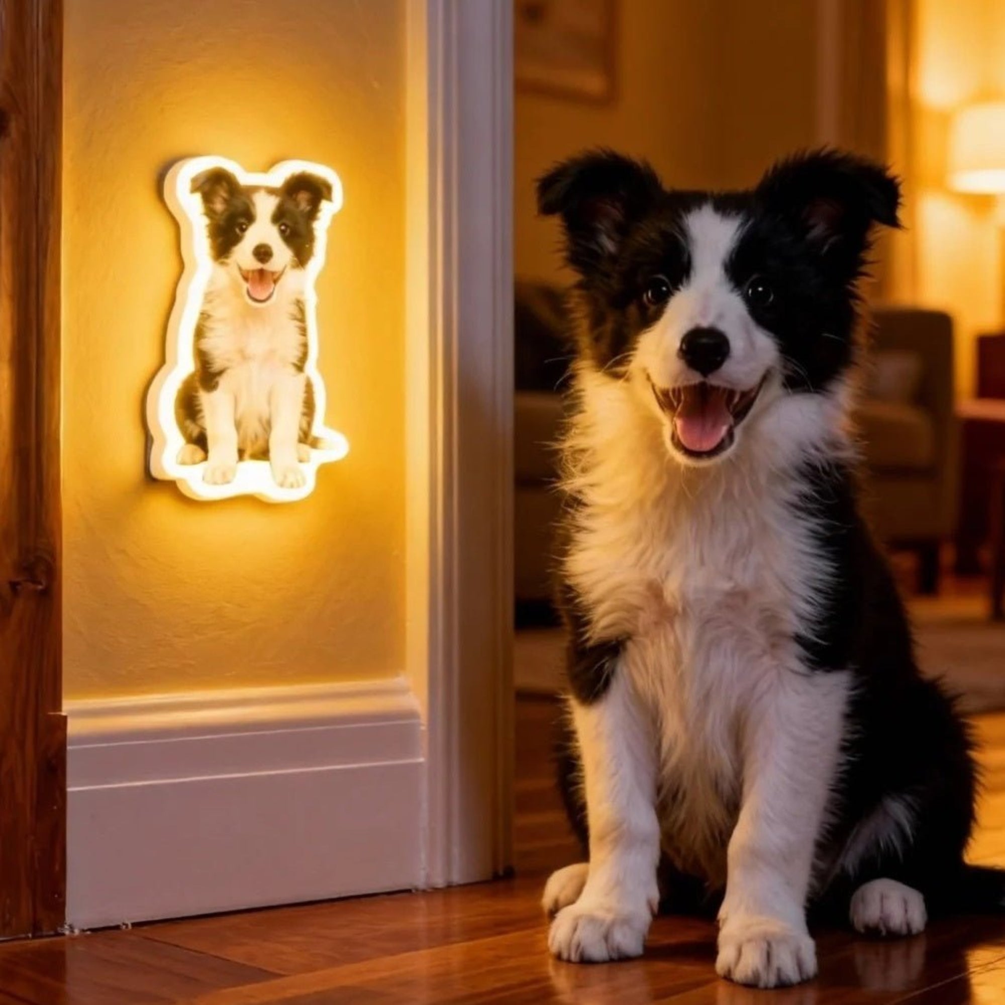 Personalized Cat & Dog Motion Sensor Wall Lamp - Metis Grace
