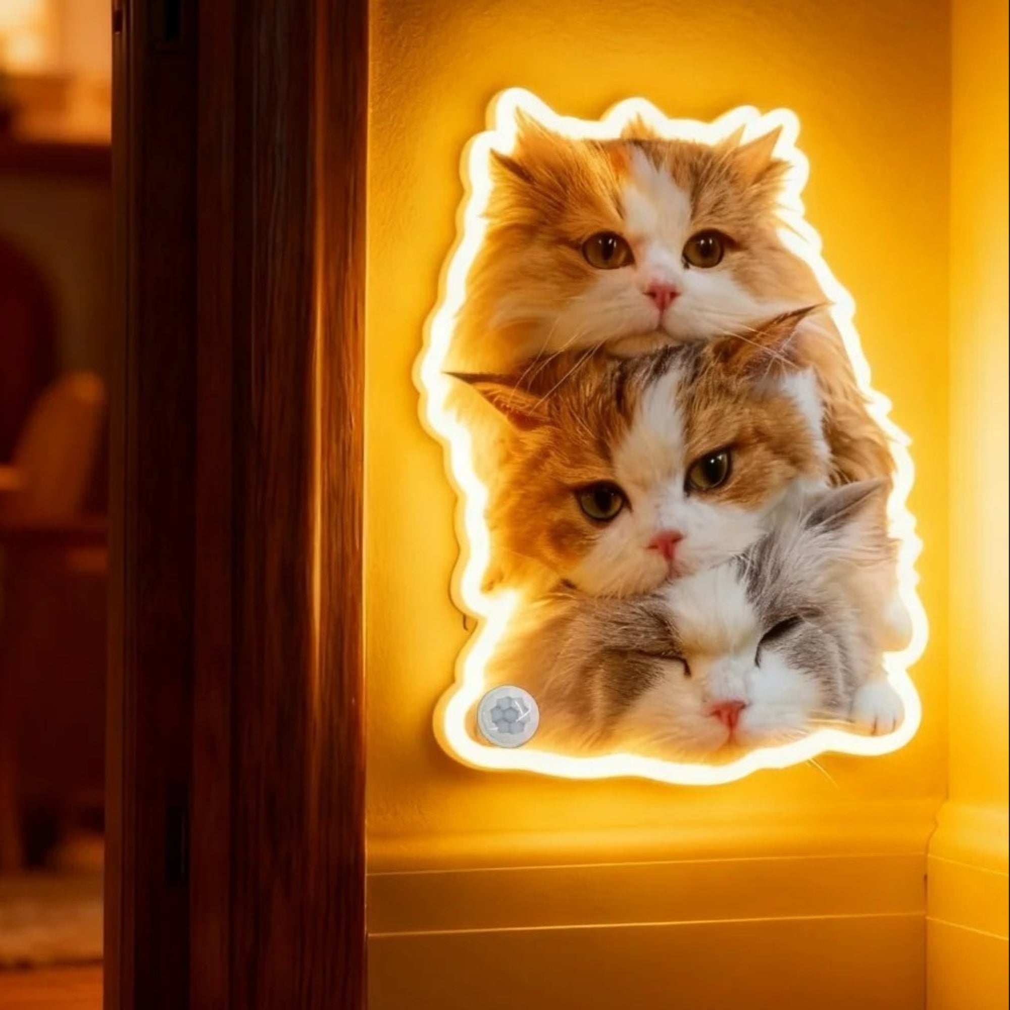 Personalized Cat & Dog Motion Sensor Wall Lamp - Metis Grace