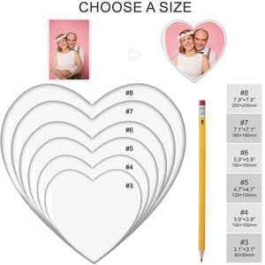 Personalized Commemorative Heart - Shaped Ceramic Photo - Metis Grace