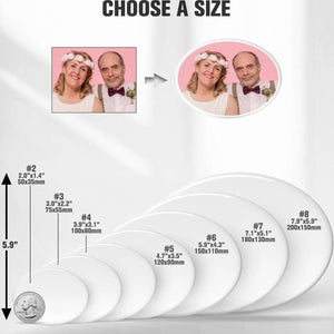 Personalized Commemorative Horizontal Oval Ceramic Photo - Metis Grace