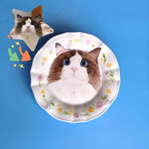 Personalized Hand - Painted Ceramic Plate - Metis Grace