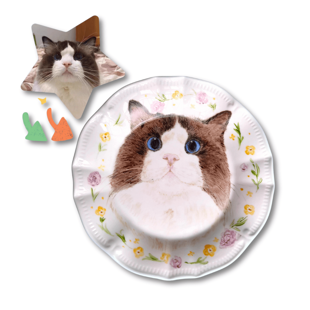 Personalized Hand - Painted Ceramic Plate - Metis Grace