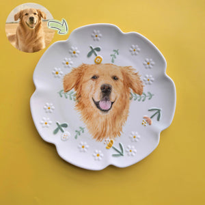 Personalized Hand - Painted Ceramic Plate - Metis Grace