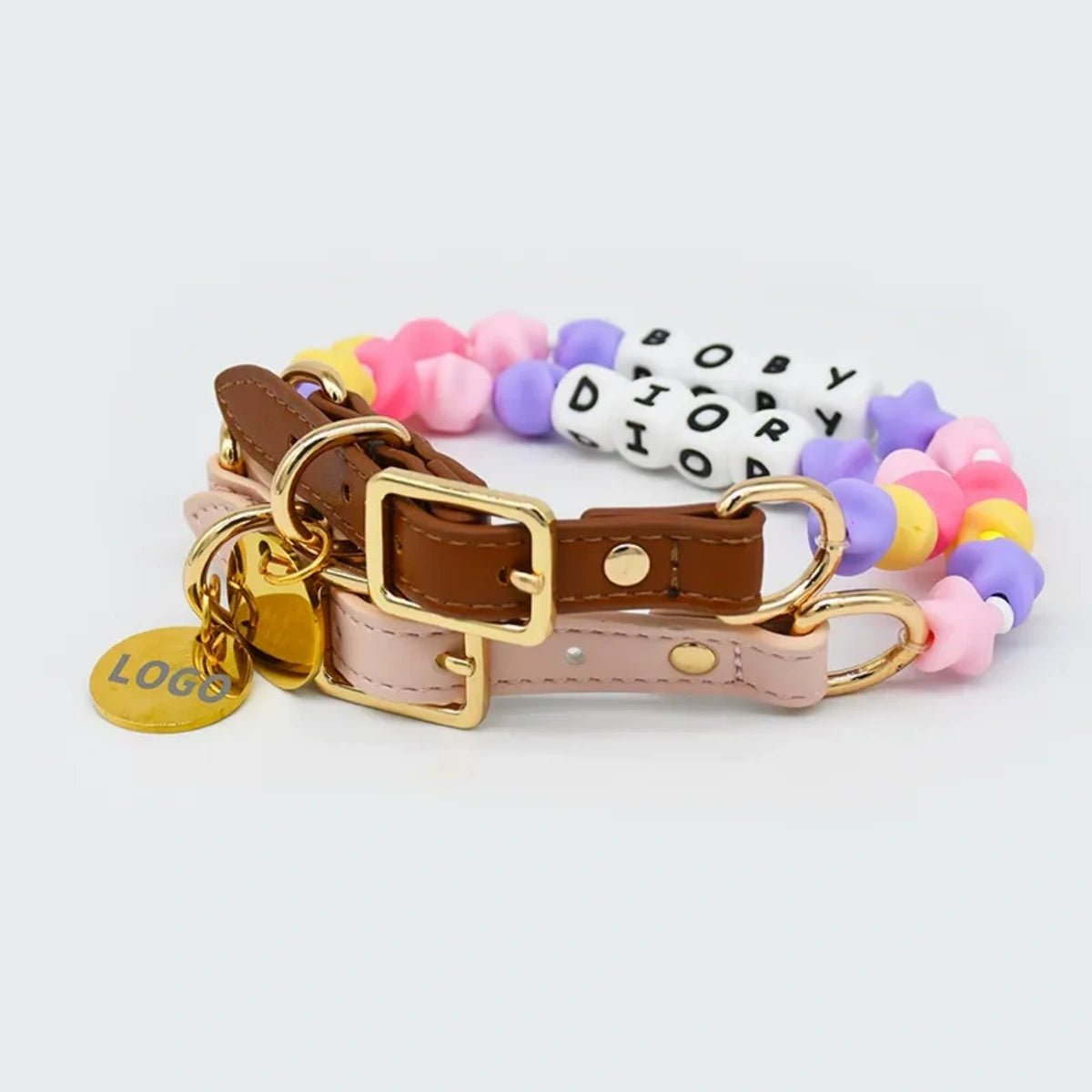 Personalized Silicone Beaded Pet Collar - Metis Grace