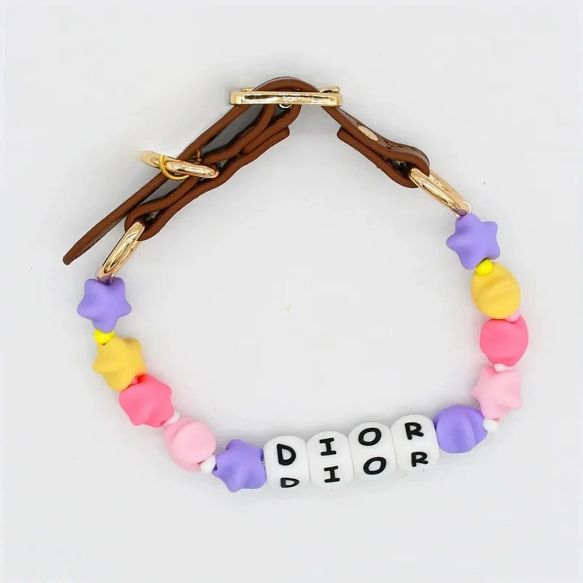 Personalized Silicone Beaded Pet Collar - Metis Grace