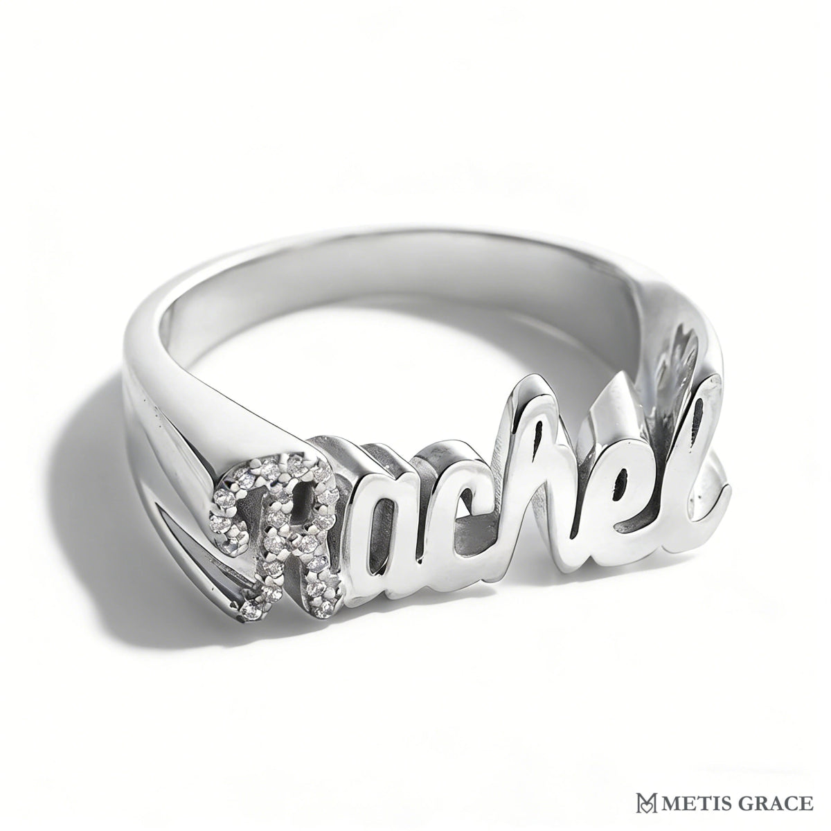S925 3D Personalized Name Ring - Metis Grace