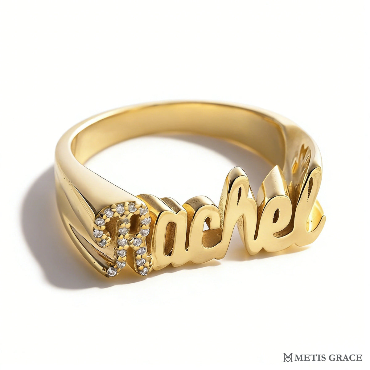 S925 3D Personalized Name Ring - Metis Grace