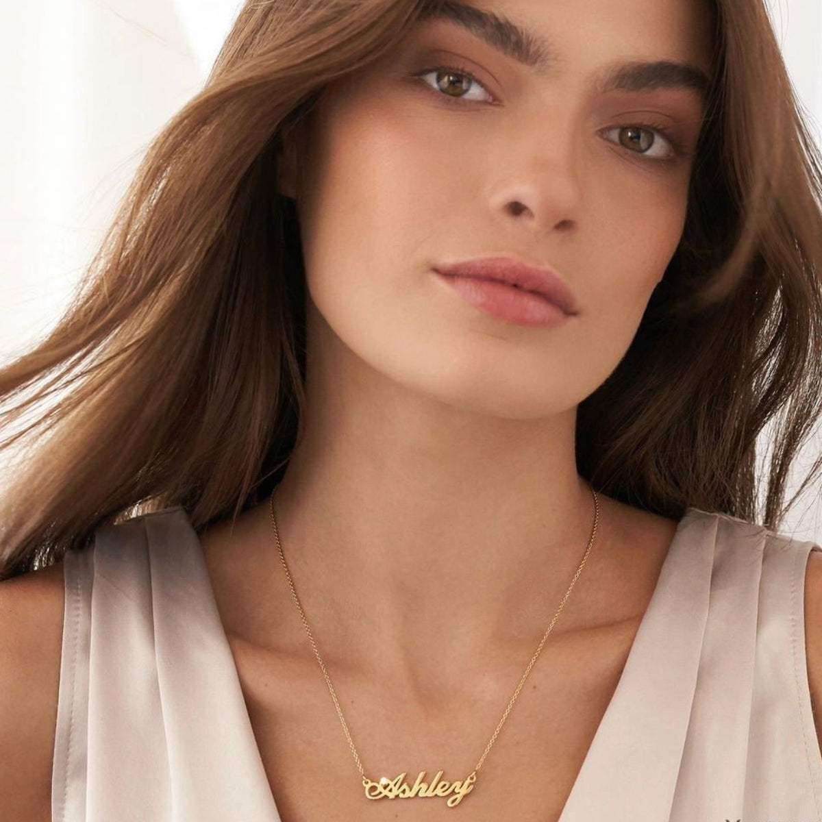 S925 Personalized Name Pendant Necklace with Zircon - Metis Grace