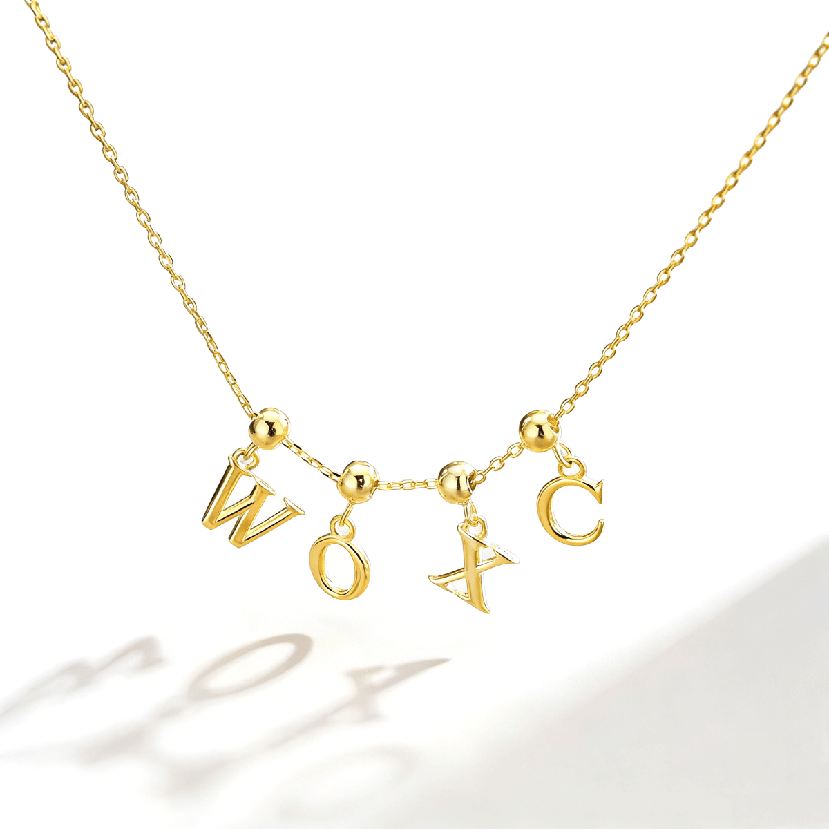 S925 Sterling Silver A - Z Letter Pendant Necklace - Metis Grace