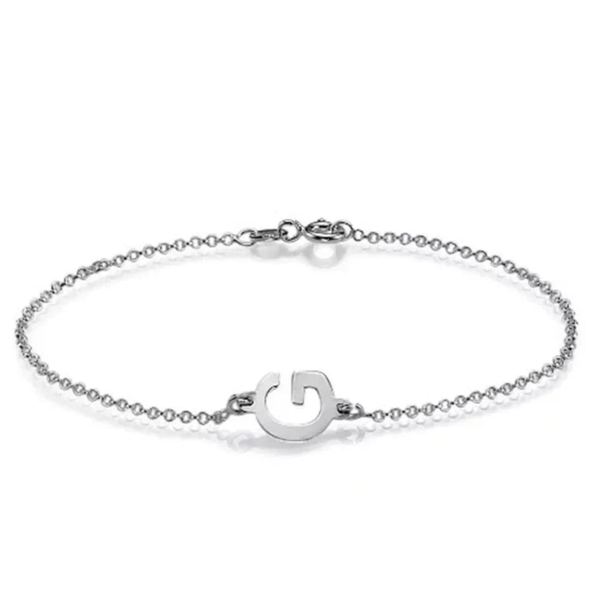 S925 Sterling Silver Alphabet Bracelet – Custom Letter Jewelry - Metis Grace
