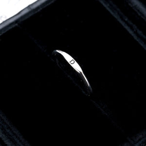 S925 Sterling Silver A–Z Initial Adjustable Ring - Metis Grace