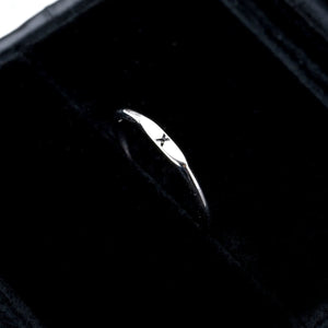 S925 Sterling Silver A–Z Initial Adjustable Ring - Metis Grace