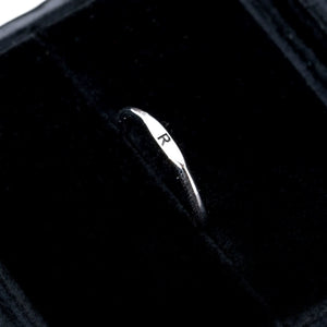 S925 Sterling Silver A–Z Initial Adjustable Ring - Metis Grace