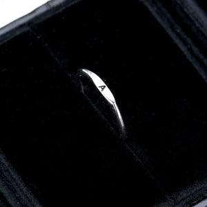 S925 Sterling Silver A–Z Initial Adjustable Ring - Metis Grace