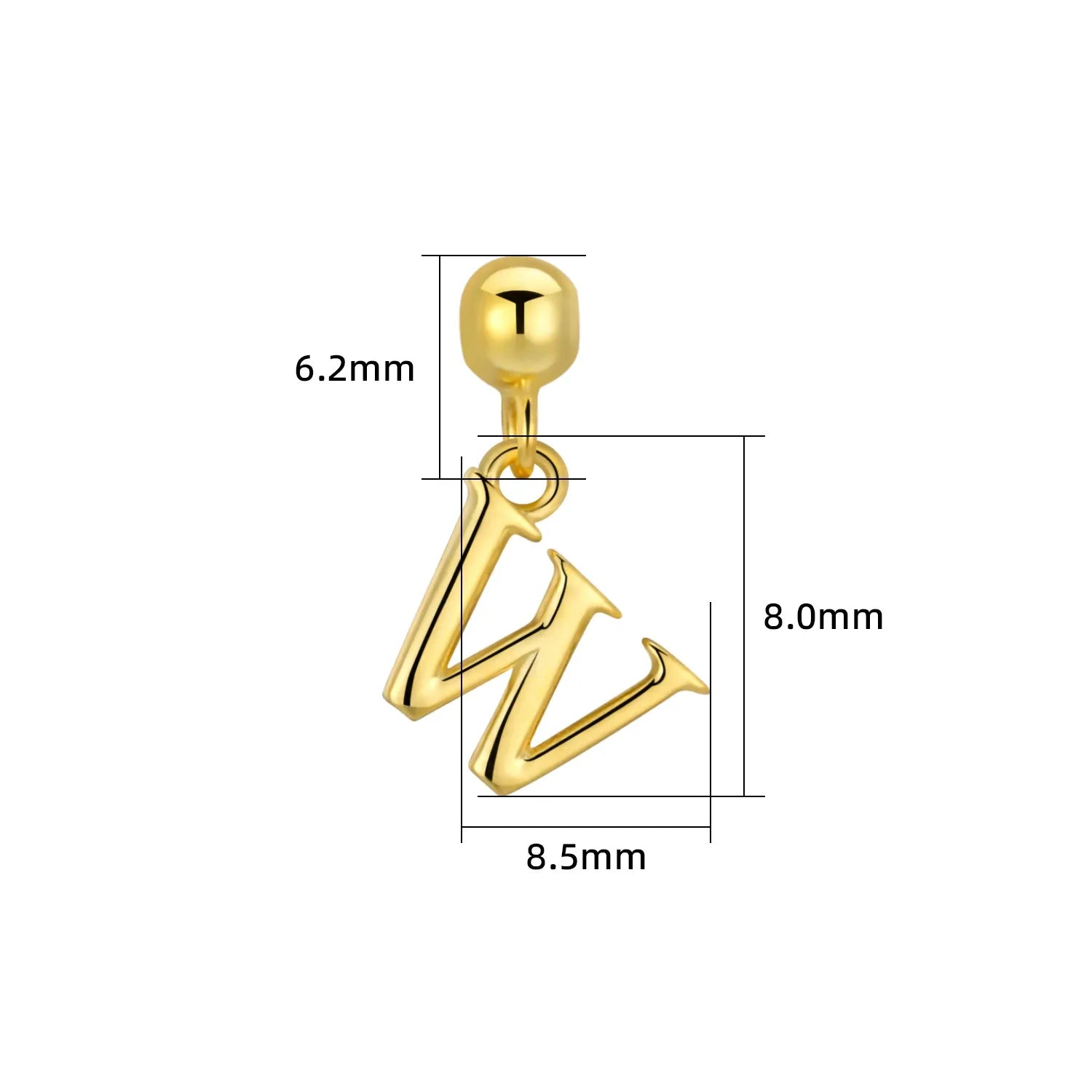 S925 Sterling Silver A–Z Letter Pendant Necklace - Metis Grace