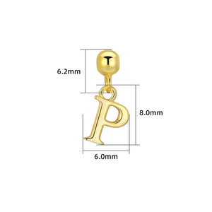 S925 Sterling Silver A–Z Letter Pendant Necklace - Metis Grace