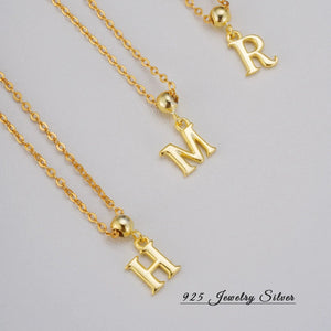 S925 Sterling Silver A–Z Letter Pendant Necklace - Metis Grace