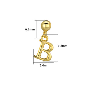 S925 Sterling Silver A–Z Letter Pendant Necklace - Metis Grace