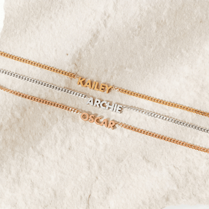 S925 Sterling Silver Cuban Chain Name Pendant Necklace - Metis Grace