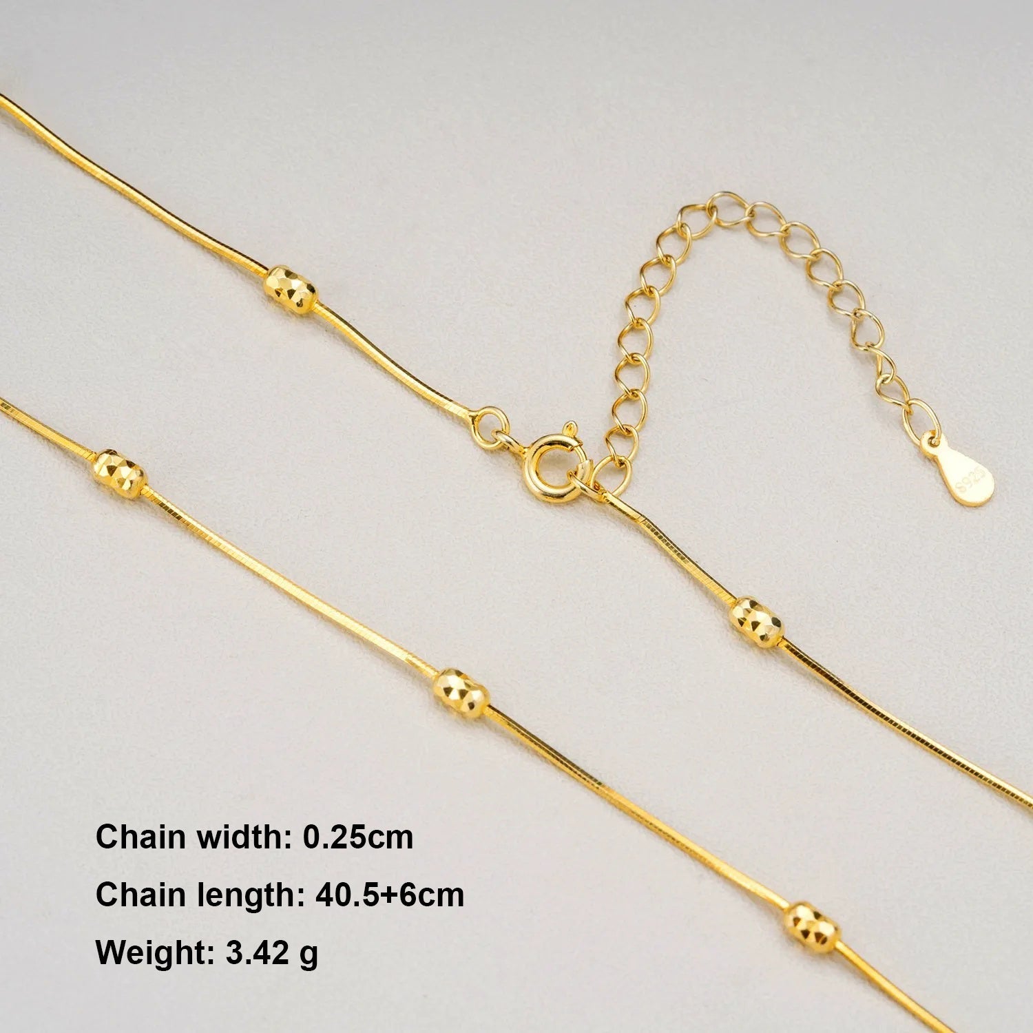 S925 Sterling Silver DIY Necklace Chain - Metis Grace