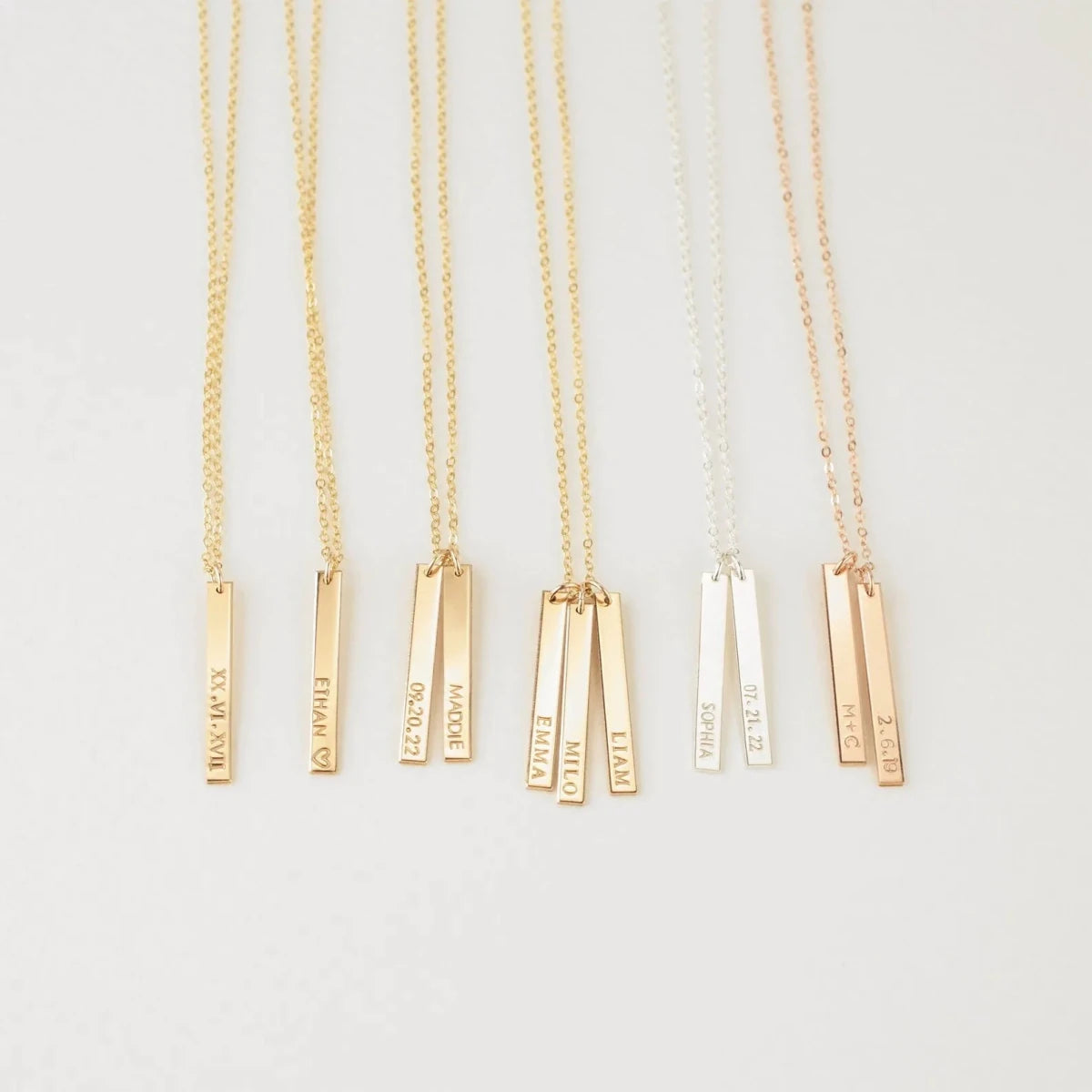 S925 Sterling Silver Geometric Rectangle Engraved Pendant - Metis Grace