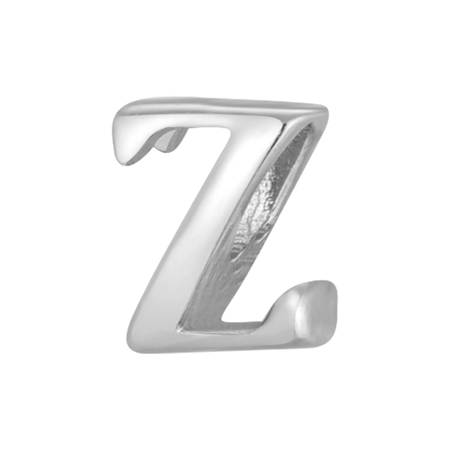 S925 Sterling Silver Hollow Alphabet Pendant Necklac - Metis Grace