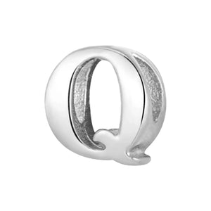 S925 Sterling Silver Hollow Alphabet Pendant Necklac - Metis Grace