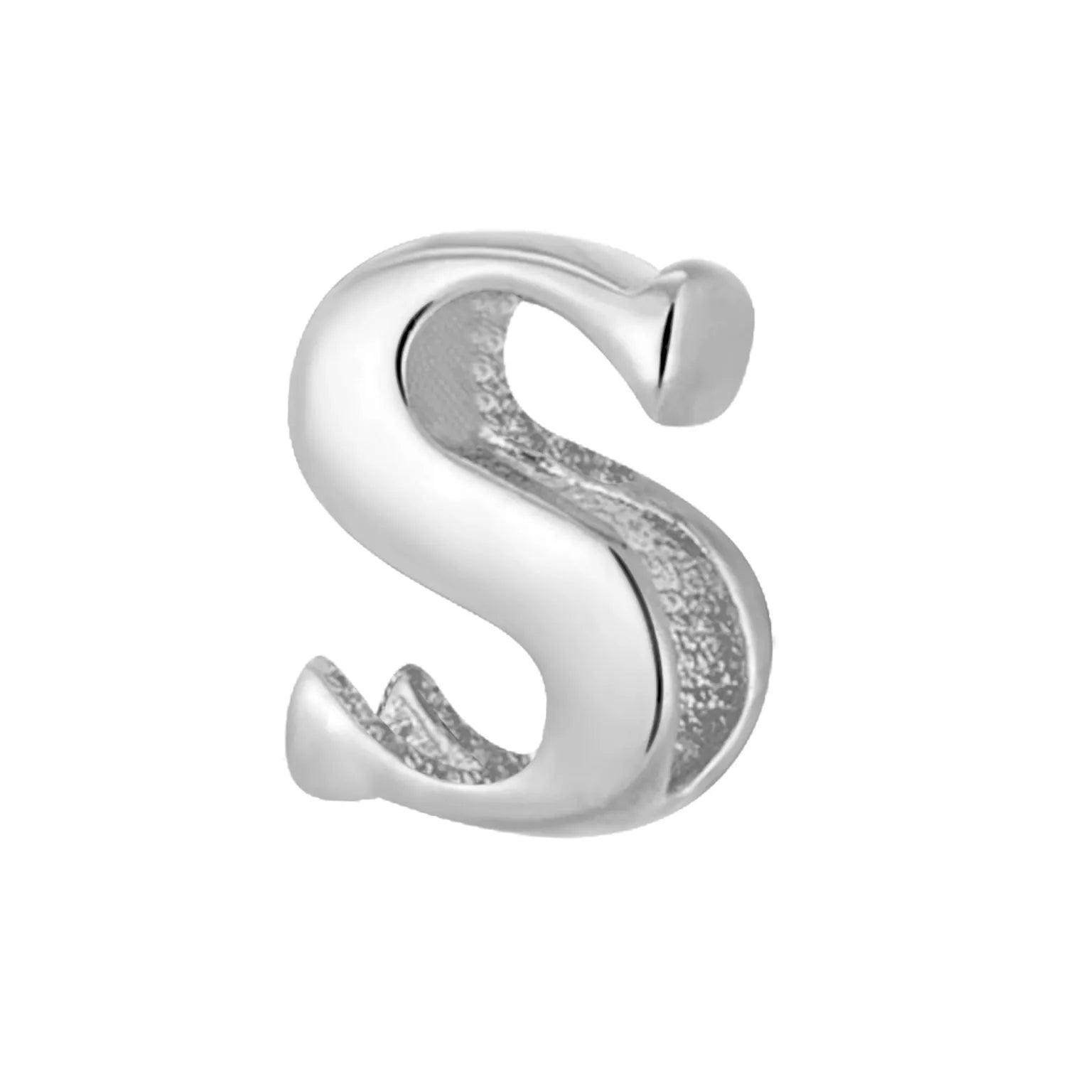 S925 Sterling Silver Hollow Alphabet Pendant Necklac - Metis Grace